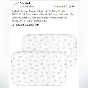 NEW, open box Bassinet sheets